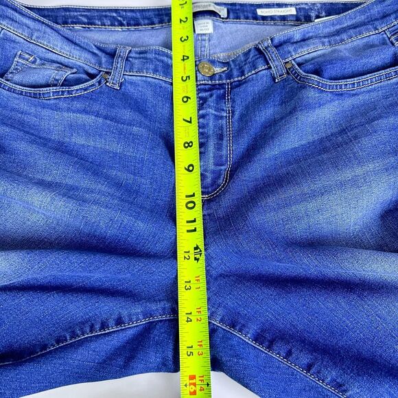 Vintage America Medium Wash Zip Fly Boho Straight Denim Casual Jeans‎ Size 16/33 - Picture 11 of 11